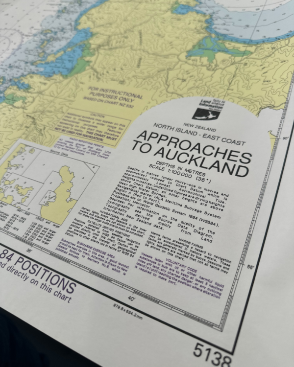 Chart 5138 - Approaches to Auckland